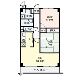 シティーコート塚本の物件間取画像